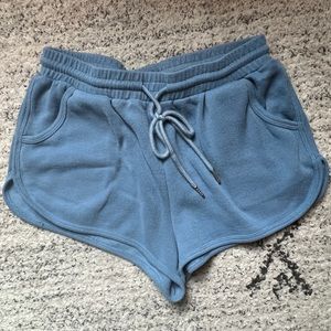 blue lounge shorts